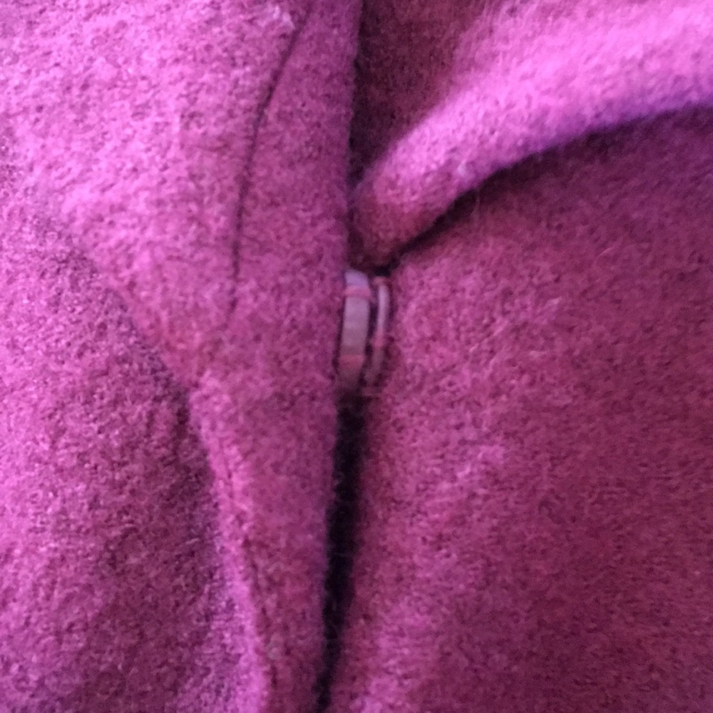 NWOT Gorgeous Express maroon wrap wool coat - Picture 3 of 8